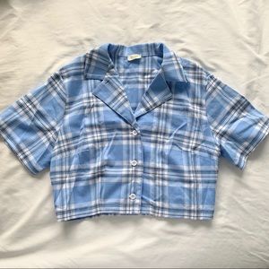 Brandy Melville Plaid Crop Top